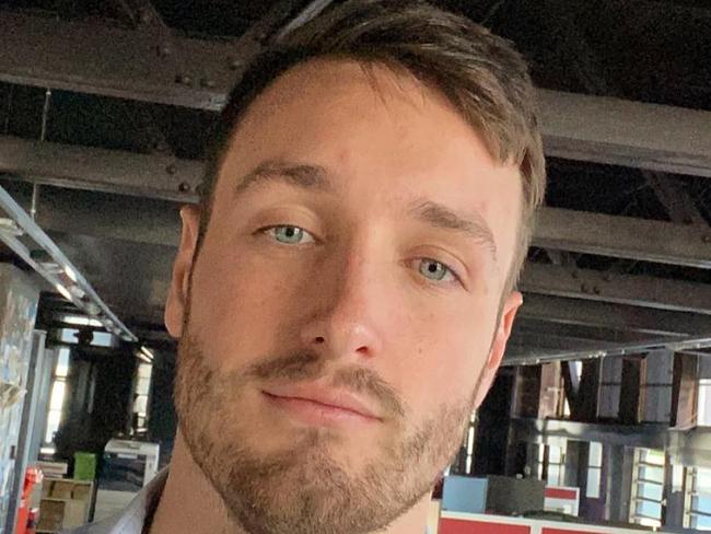 Model Cody Asplet, charged by AFP with beastiality, had a special folder on his now deleted Instagram page featuring images of him with numerous dogs Picture: Supplied