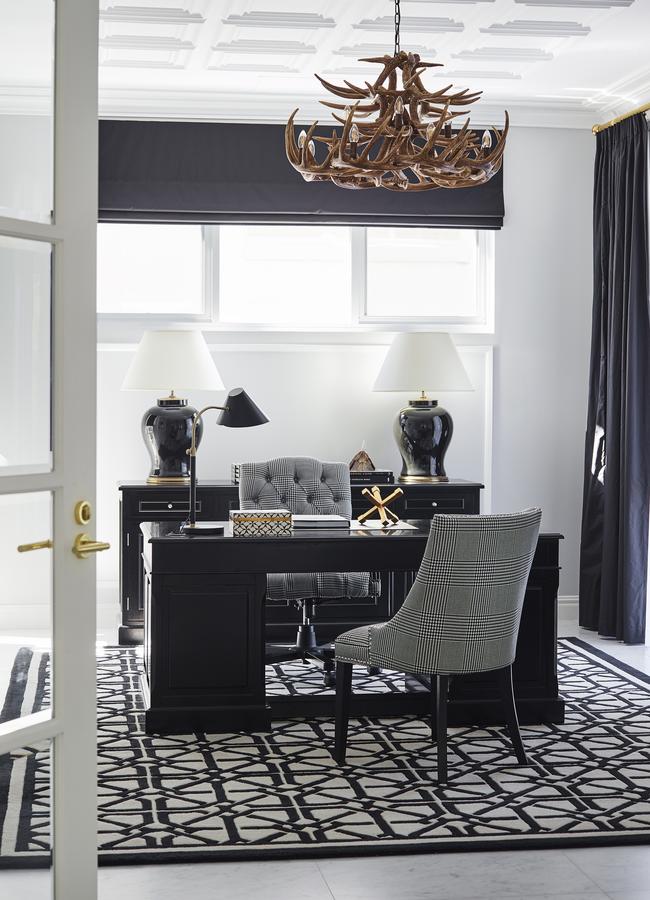 This space designed by Greg Natale takes a quietly masculine approach. Picture: Anson Smart