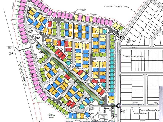 Plans for a 229-home over-50s lifestyle resort at Murray Bridge by Living Choice.