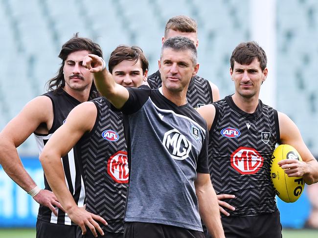 Port forward coach Nathan Bassett. Picture: Mark Brake/Getty