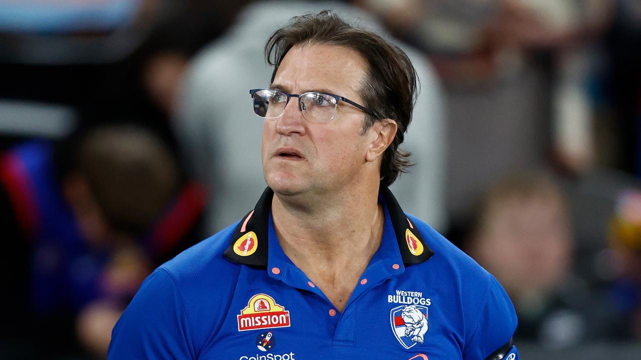 Luke Beveridge has some difficult questions to answer. Picture: Michael Willson/AFL Photos via Getty Images