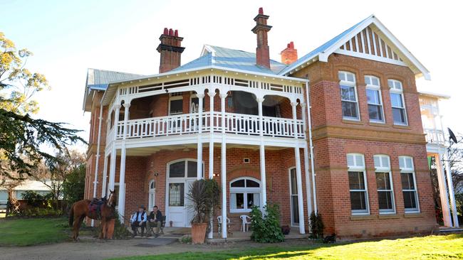 Towong Hill Station homestead before it was gutted by fire.