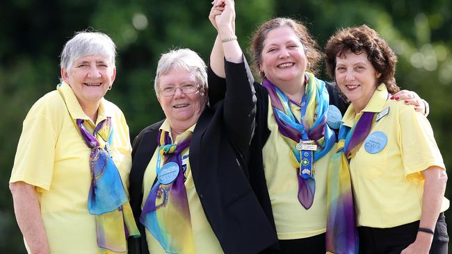 Members of the Northumberland region of NSW CWA who helped organise the conference: Marie Bradbery, Christine O'Rourke, Dee Henshaw and Rachel Legge. Picture: Sue Graham