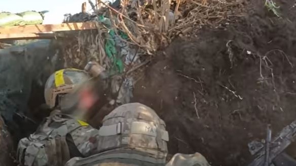 Half of the unit in the trench were injured. Picture: YouTube