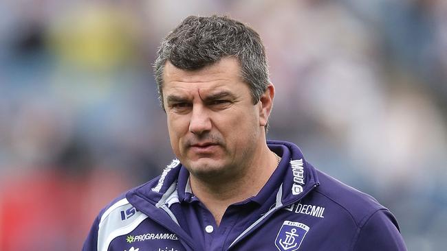 Peter Sumich was an assistant coach at Fremantle before a fall out with Ross Lyon. Picture: Michael Dodge/Getty Images.