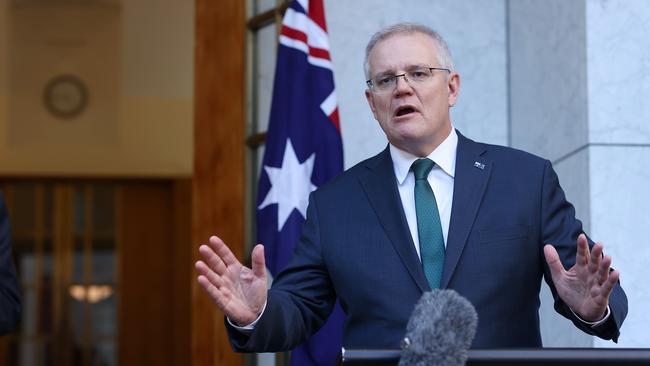 After a national cabinet meeting last week Prime Minister Scott Morrison said that it was up to employers to make their own decisions on the issue mandatory vaccines. Picture: NCA NewsWire/Gary Ramage