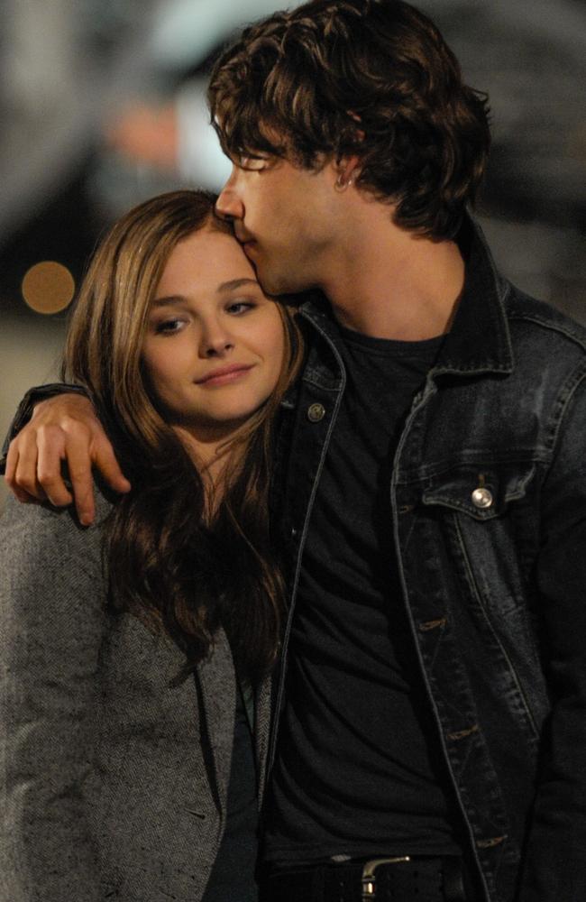 Flash back ... Chloe Grace Moretz and Jamie Blackley in If I Stay.