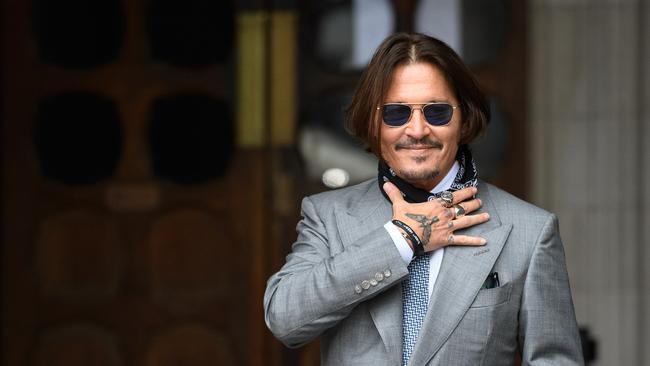 Actor Johnny Depp arrives at the Royal Courts of Justice in London this week.