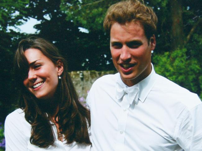 ST ANDEWS, SCOTLAND - JUNE 23: (NO SALES) In this Handout Image provided by Clarence House www.officialroyalwedding2011.org, Kate Middleton and Prince William on the day of their graduation ceremony at St Andrew's University  in St Andrew's on June 23, 2005 in Scotland.   (Photo by the Middleton Family/Clarence House via GettyImages)