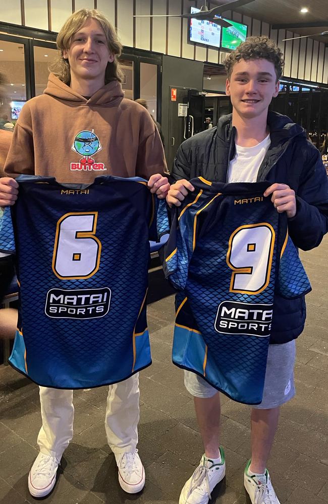 Sunshine Coast junior rugby union talents Patrick Edwards (left) and Max McKerrow (right).