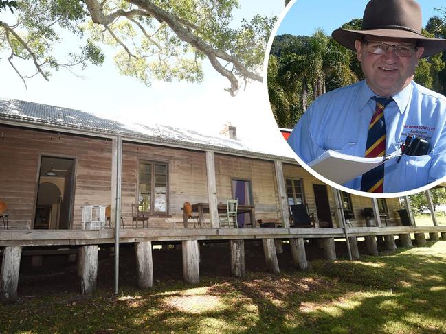 Lismore's oldest surviving home, Monaltrie Homestead, built about 1861 and first owned by Lismore's founder William Wilson has changed hands. (Neil Short inset). Gianni Francis.