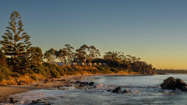 Swansea Beach Chalets. Picture: Supplied