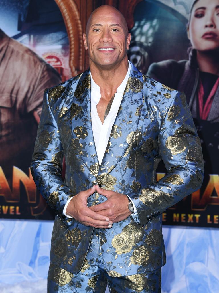 Johnson is now a Hollywood movie star with hits including Jumanji: The Next Level, Fast X and Moana. Picture: Jon Kopaloff/Getty Images