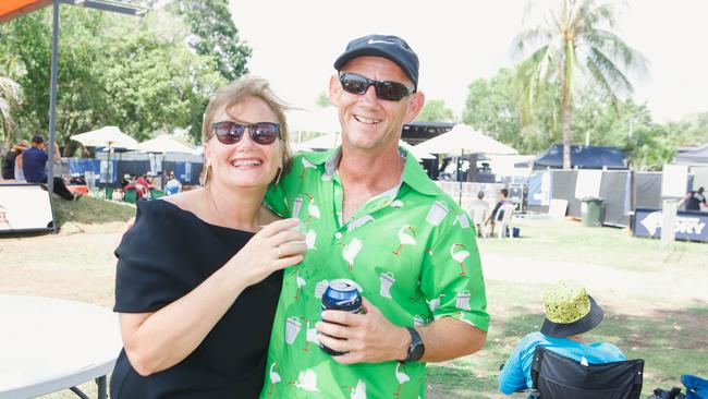 Kath Marsh and Gerard Marsh at the Reset Festival at the Darwin Ski Club. Picture GLENN CAMPBELL