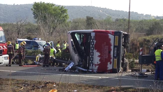 Spain Bus Crash: Students Killed After Bus Overturns | News.com.au ...