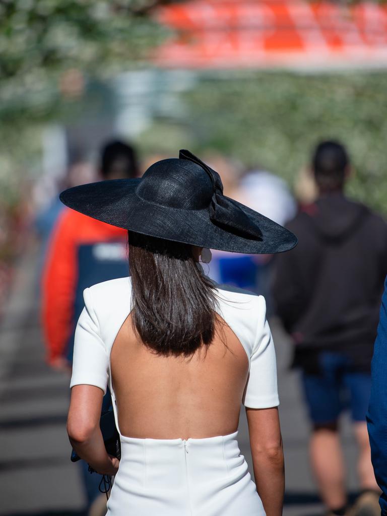 Hats have come in handy on a sunny day in Melbourne. Picture: Jason Edwards