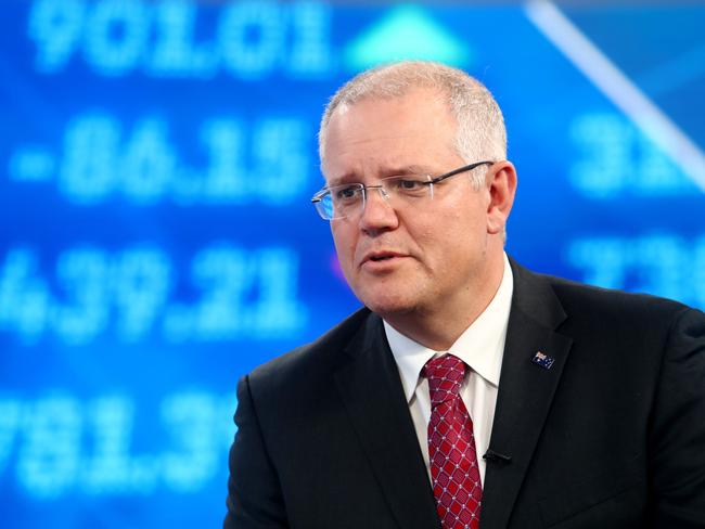 Treasurer Scott Morrison says a Labor government would lead to “economic stagnation”. Picture: Hollie Adams/The Australian