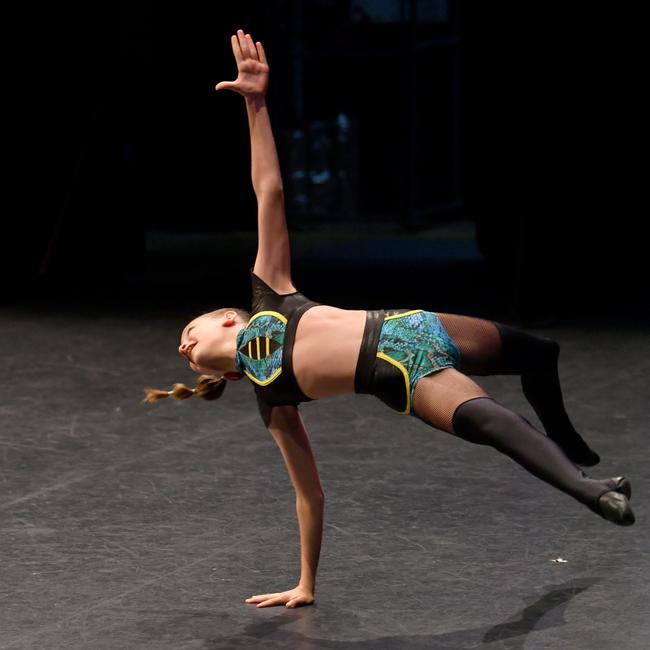 Townsville Eisteddfod 2023. Age 12. Modern Dance Up Tempo Solo. Sofia Parmegiani. Picture: Evan Morgan