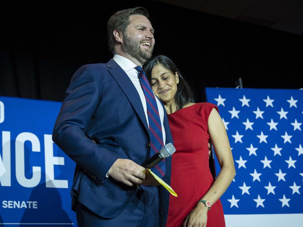 US Vice President-elect JD Vance called Fuentes a ‘loser’ after he attacked Mr Vance’s wife, Usha. Picture: Drew Angerer/Getty Images/AFP