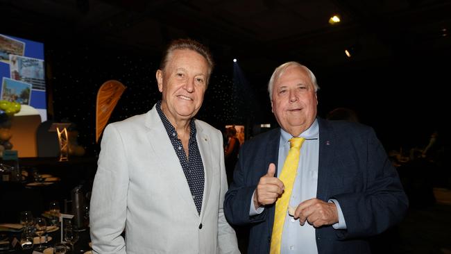 Andrew Bell and Clive Palmer at the Star casino . Pic Annette Dew