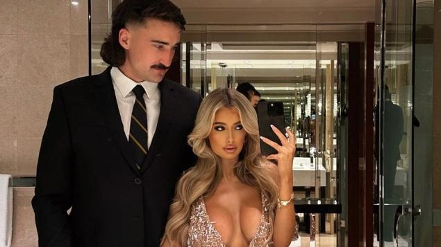 Chelsea Becirevic and Ivan Soldo turned heads at Richmond’s Jack Dyer Medal.