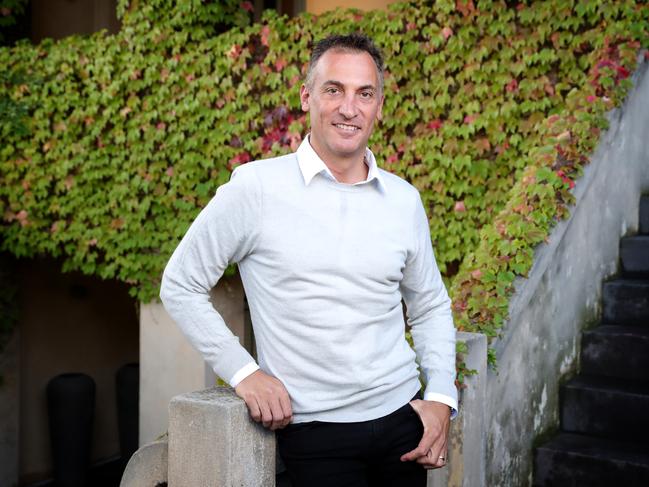 03/05/2019: Antony Catalano, pictured at home in St Kilda, has just bought the Fairfax regional papers. Stuart McEvoy/The Australian.