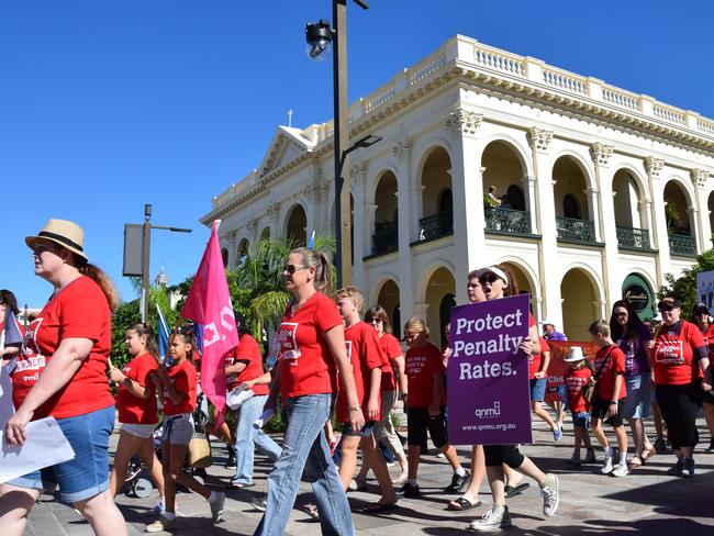 Labour Day marches will be held in Rockhampton and Gladstone on Monday.