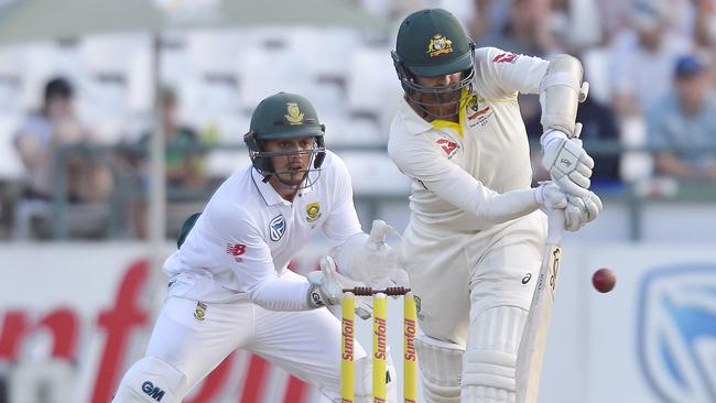 Nathan Lyon gave the Aussies some respectability late on.