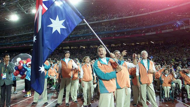 Australia’s 2000 Sydney Paralympic flag-bearer Brendon Burkett.