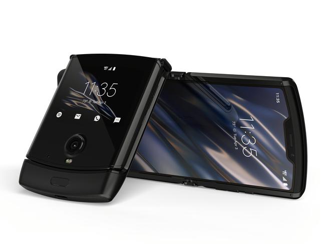 Motorola Razr 2020 flip phone with a foldable display.