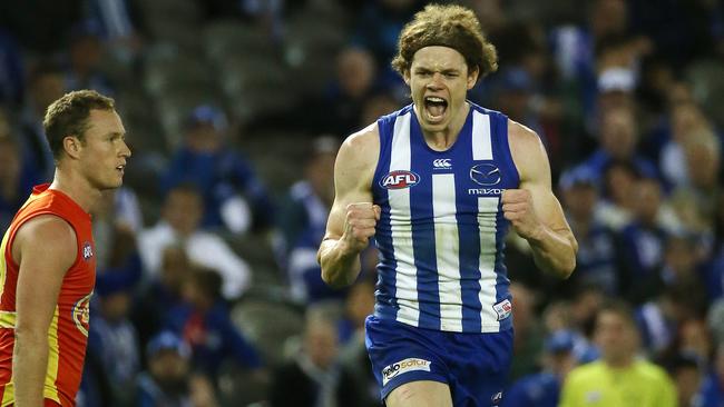 Ben Brown kicked a career-best six goals against Gold Coast. Picture: George Salpigtidis