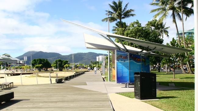 The boardwalk on the Cairns esplanade. Picture: Supplied