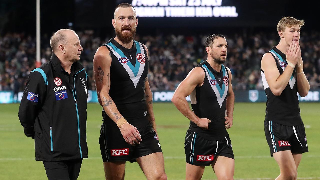 Port Adelaide has underachieved this year after making a preliminary final in 2021. Picture; Getty Images