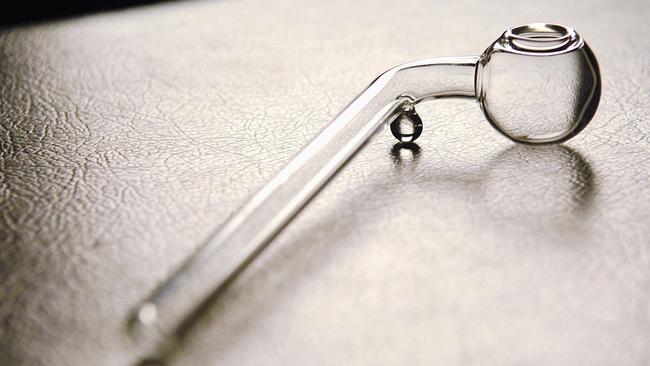 An ice pipe was found at the man’s home during a police search.