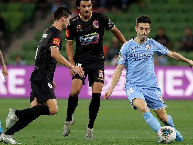 Markel Susaeta Lascurain in action during a Round 15 A-League match.