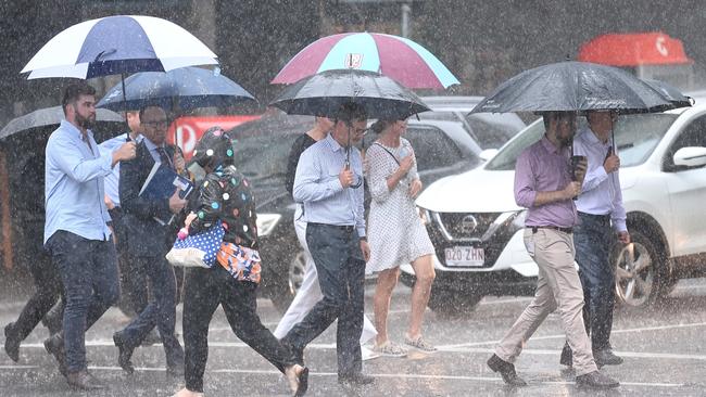 More rain is expected to fall in Brisbane and across the southeast on Wednesday. Picture: Dan Peled