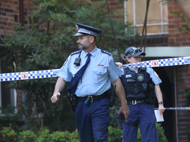 Police on the scene. Picture: Rohan Kelly.