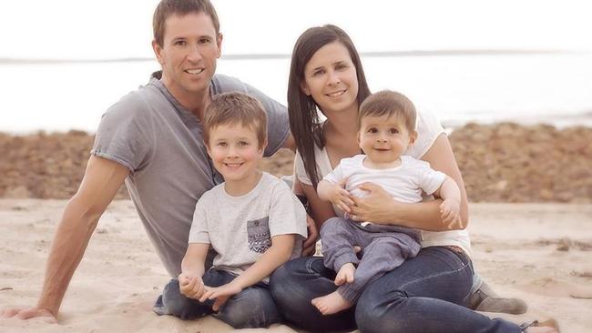 Damien and Melissa Little with sons Koda, 4 and Hunter, 9 months. Damien murdered the boys before driving off a pier and killing himself.