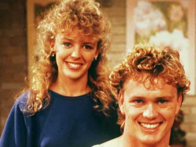 Craig McLachlan with his TV sister Kylie Minogue during his stint on Neighbours in 1988.