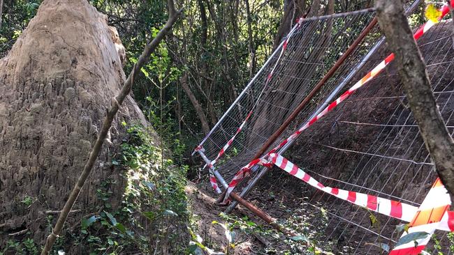 Northern Beaches Council has fenced off around a hectare of land where an unauthorised BMX bike trail has been created at Seaforth. Picture: Supplied.