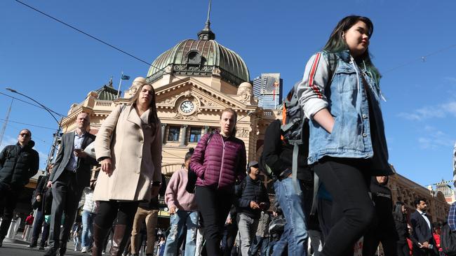 Pedestrians are set to be the winners from the City of Melbourne’s new transport plan. Picture: AAP