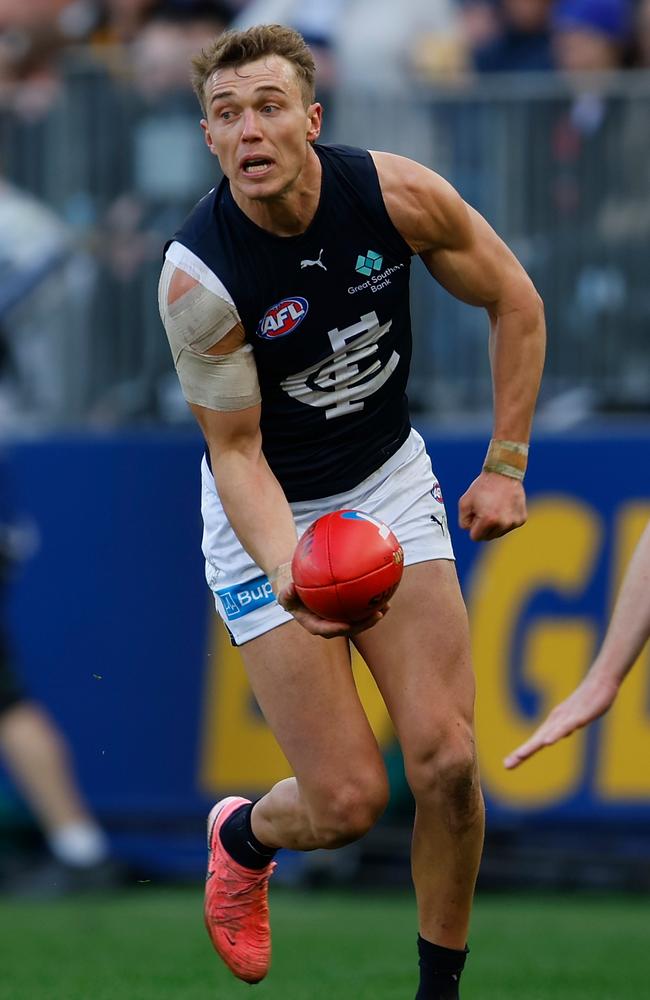 Patrick Cripps was massive on Sunday. Picture: James Worsfold/Getty Images.