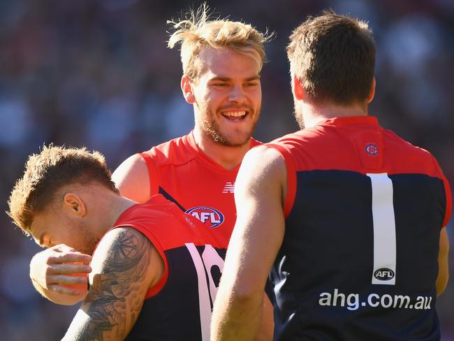 Jack Watts enjoyed another day out against the Magpies with four goals in Sunday’s win. Picture: Getty Images
