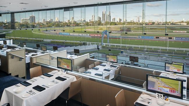 Punters can watch the race and eat food in their restaurant.