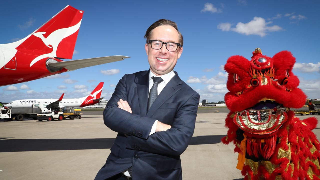 Qantas CEO Alan Joyce announced flight changes to Beijing several years ago. Picture Renee Nowytarger / The Australian