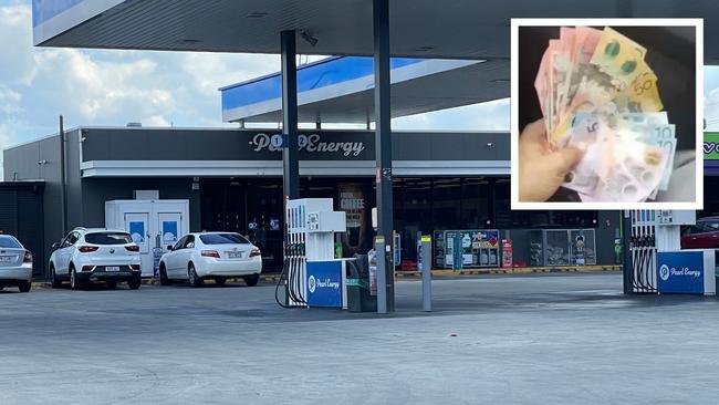 The Pearl Energy service station at Pimpama was also robbed in the same night.