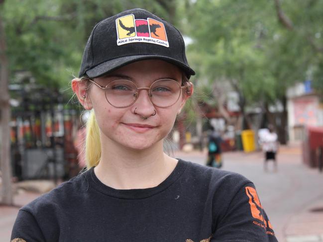 Christabel Moschetti, 22, lives in Alice Springs and has endometriosis, and has had to travel to Sydney to receive treatment in the past. Picture: Gera Kazakov