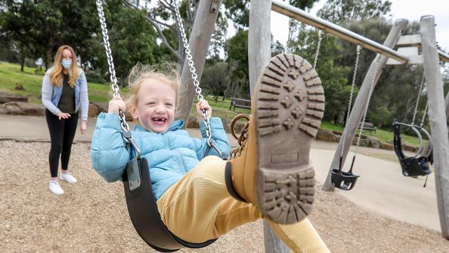 Experts say while closing playgrounds is concerning, it’s warranted to stop the spread of Covid. Picture: Tim Carrafa