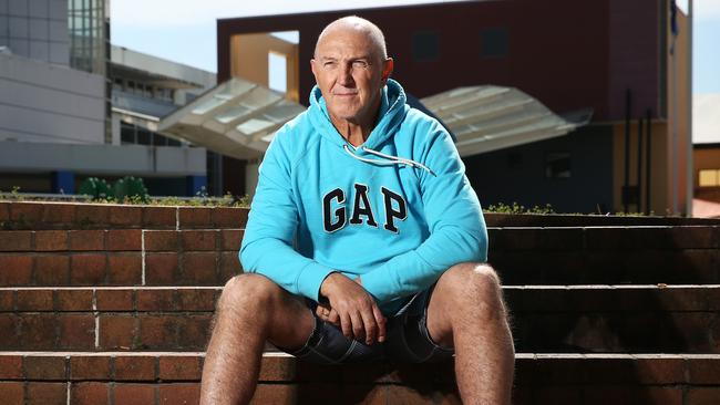 Brett Kenny outside The Children’s Hospital at Westmead. Picture: Tim Hunter.