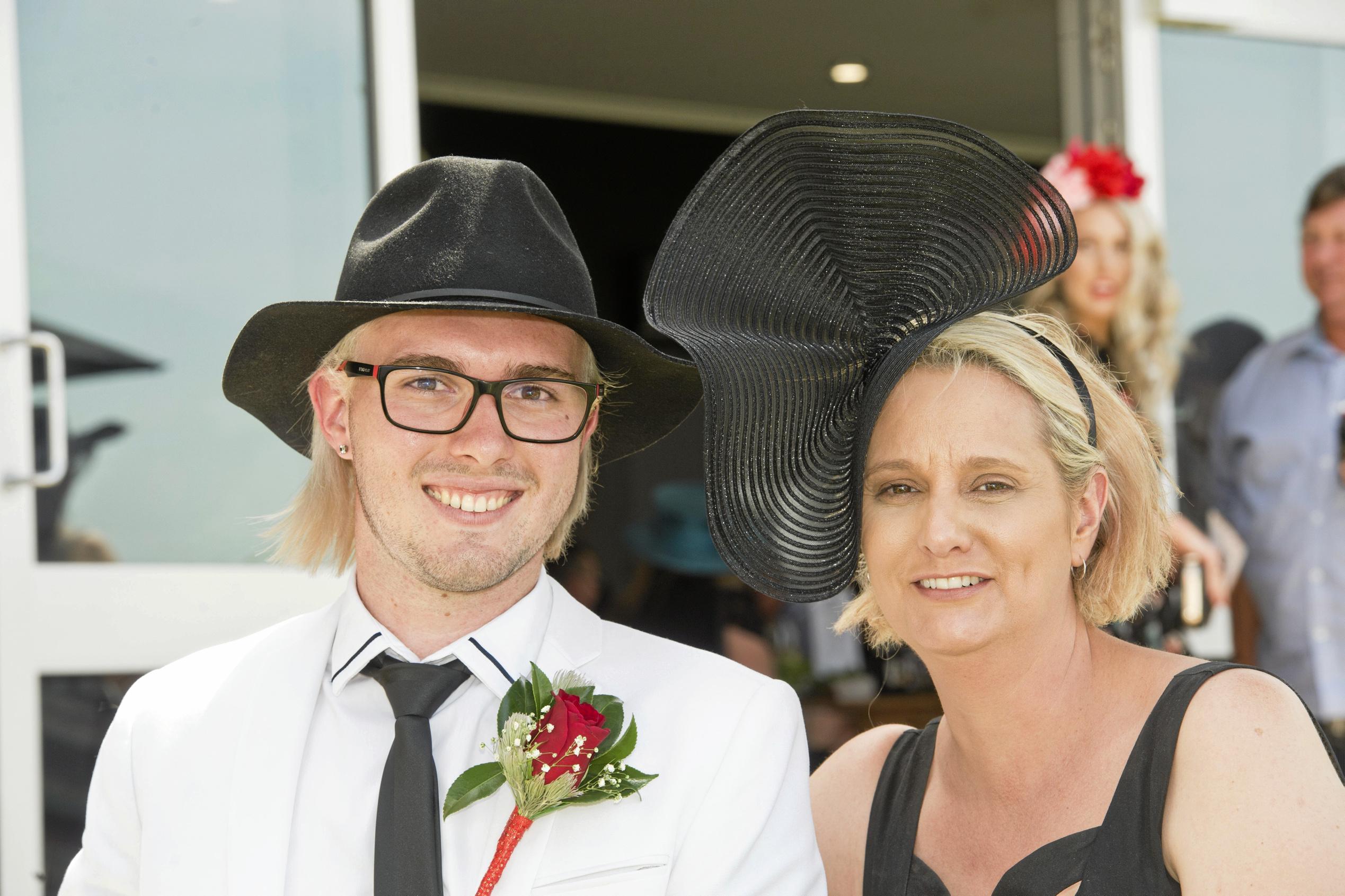 Ben Brennan and Nicole Katopodis. Melbourne Cup Day at Clifford Park. Wednesday, 3rd Jan, 2018. Picture: Nev Madsen